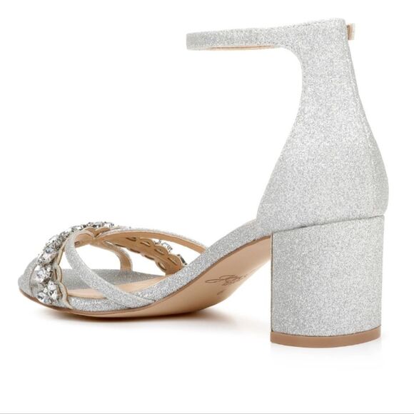 Jewel Badgley Mishka Giona Embellished Evening Shoe Size 7.5 New - Picture 4 of 12